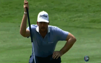 The Keegan Bradley stare.