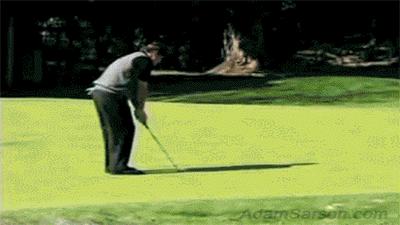 Flop from the green at the LA Open