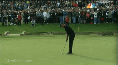 12.08.13 tiger misses playoff putt