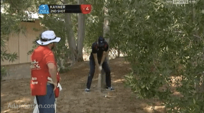 Martin Kaymer was a little wayward on day one.