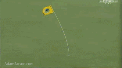 It got pretty windy at Pebble on Saturday.