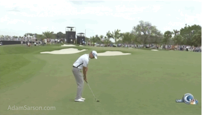 Stenson's shank in slow-mo.