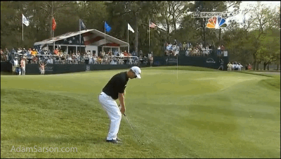 The shots that won Senden the Valspar. Chip in on 16.