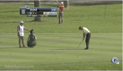 Ken Duke gets lucky off of the rocks.