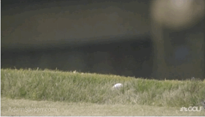 Nice slow mo look at a K.J. Choi chip.