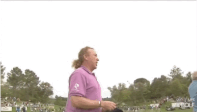 Jimenez gets a shower.