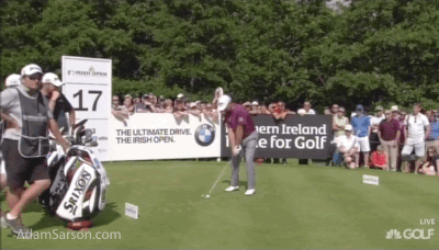 Graeme McDowell with a horrendous shank.