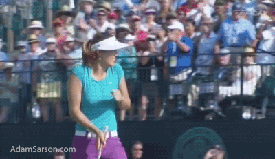 Michelle Wie gets the champagne shower after winning the U.S. Open.
