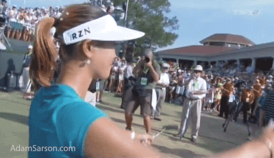 Wie gives her mom a hug after the win.