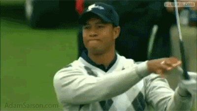 The Tiger club twirl at the Presidents Cup.