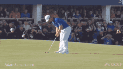 Justin Rose seals the win with this putt.