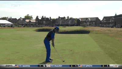 Rory McIlroy sticks it close on the 2nd.