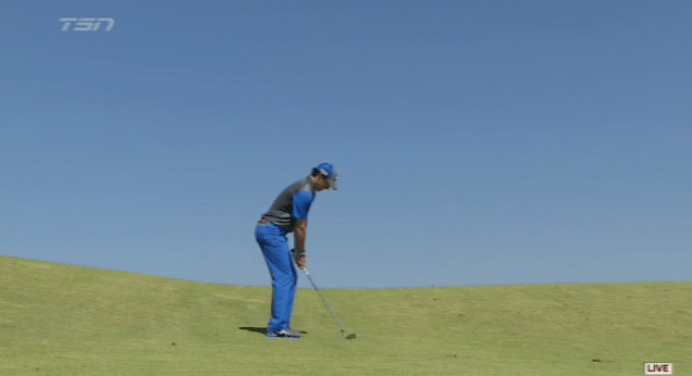Rory in blue. Nice work by ESPN.