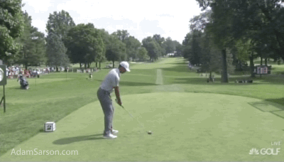 Not sure I've ever seen someone walk after the ball this quickly.