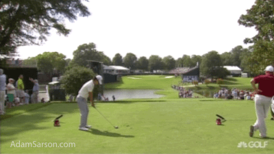 What's it like to play with Kevin Na? Ryan Palmer stops his walk.