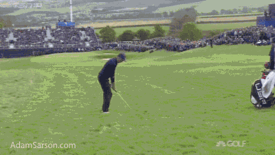 Great approach by Fowler out of the thick stuff on 15.