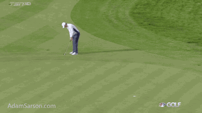 Justin Rose with another long bomb.