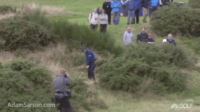 Ridiculous flop from Padraig Harrington.