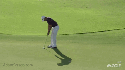 Billy Horschel can't believe that this didn't drop.