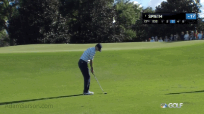 Great touch from Spieth.