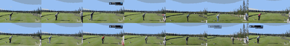 Compliation of swings at the par-3 2nd. (Click to enlarge)