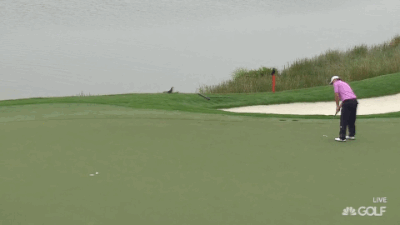 Brooks Koepka bows after a world class par.