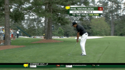 Ridiculous wedge here by Phil.