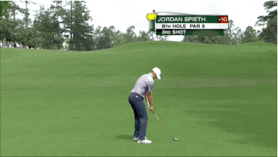 Jordan Spieth on the 8th.