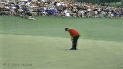 tiger winning putt 97 masters
