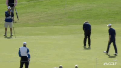 Victor Dubuisson thinks this putt should have dropped.