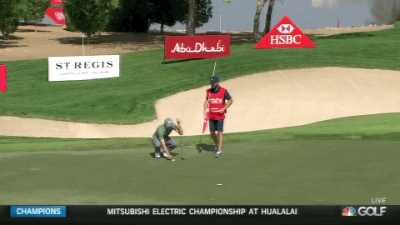 You have a caddie who practices putts with the flag? Matthew Fitzpatrick does.