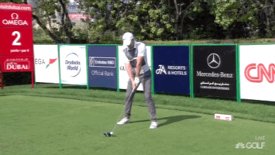 Perfect extension on the club point from Rory.