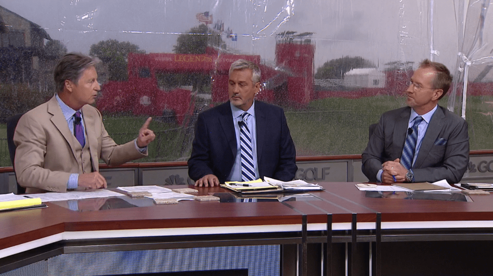 Brandel Chamblee, Frank Nobilo and David Duval (Courtesy: Golf Channel)